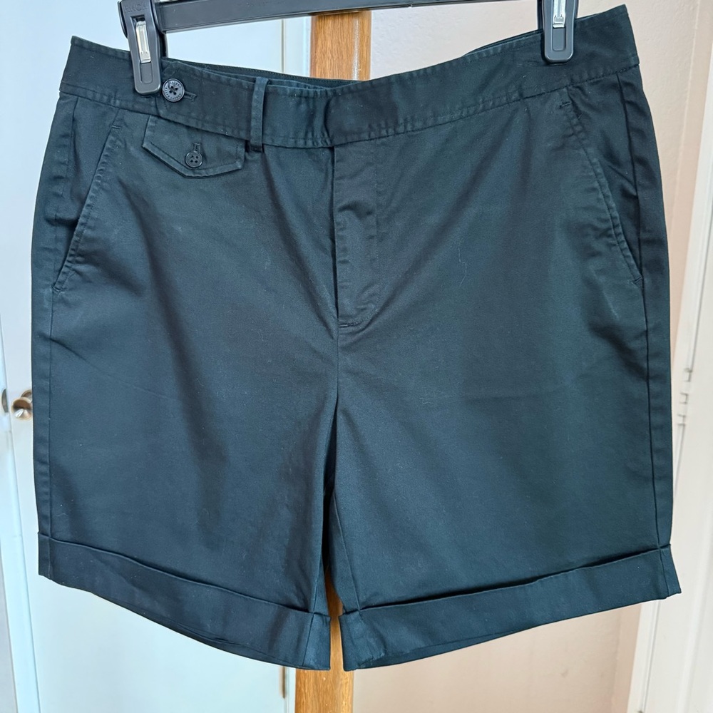 Lauren Ralph Lauren‎ Black Women's Bermudas-Size 14W